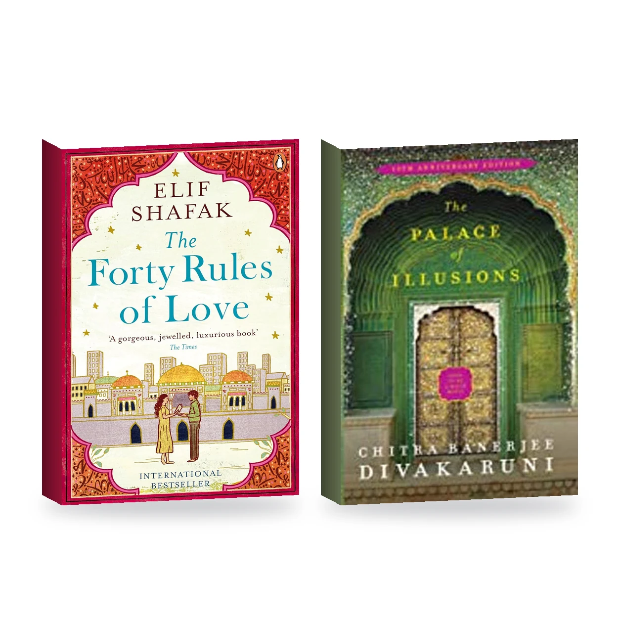 The Forty Rules of Love + The Palace of Illusions | Set of 2 Novels